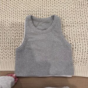 Gray Sleeveless Women's Top